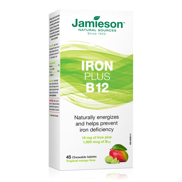 Jamieson Iron plus Vitamin B12 Chewable