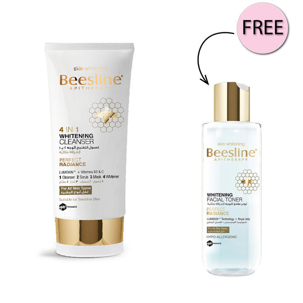 Beesline 4 In 1 Whitening Cleanser + Free Beesline Whitening Facial Toner 200Ml