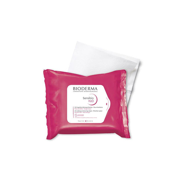 Bioderma Sensibio H20 Makeup Removing Wipes  X25 Wipes