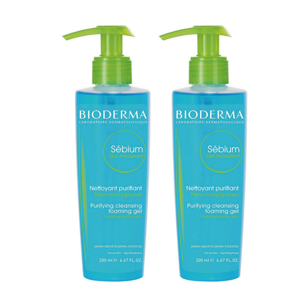 Bioderma Two Sebium Gel Moussant Purifying Cleansing Foaming Gel 200ml