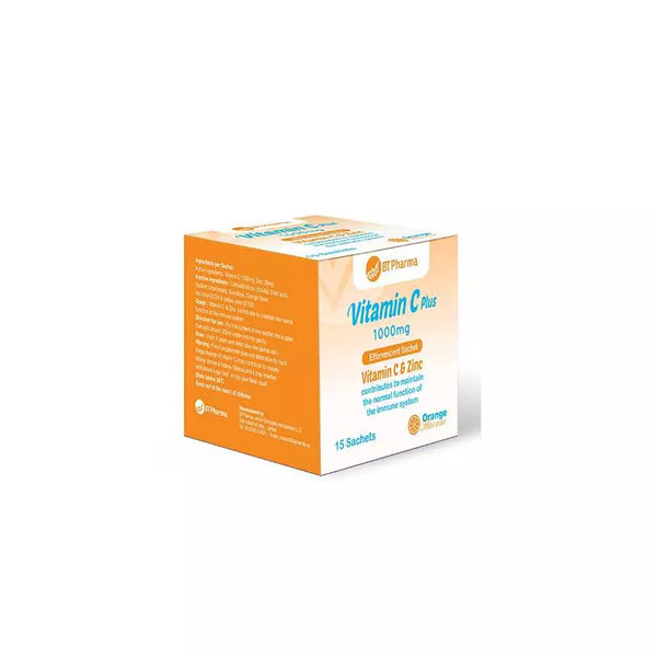 Bt Pharma Vitamin C Plus 1000Mg & Zinc 15 Sach