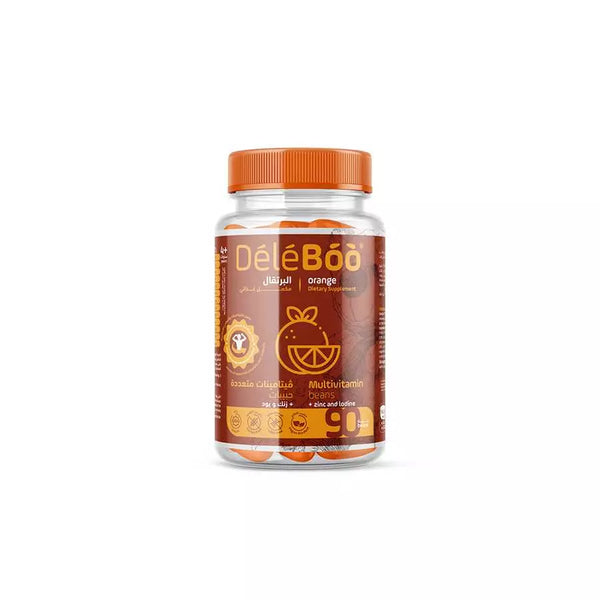 Deleboo Orange Multivitamin, Zinc And Iodine 90 Beans