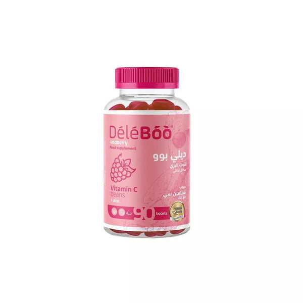 Deleboo Raspberry Vitamin C With Zinc 90 Beans