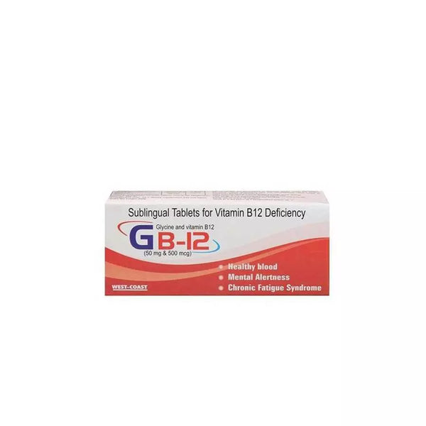 Gb-12 Sublingual Vitamin B12 100Tab