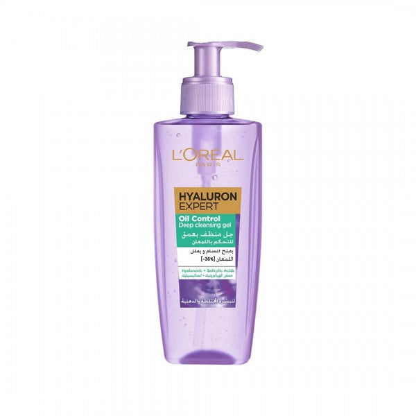 Loreal Paris Hyaluron Expert Oil Control Deep Cleansing Gel 200ml