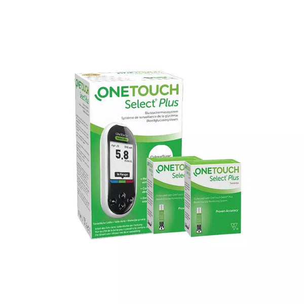 عروض One Touch Select Plus (جهاز قياس السكر + 100 شريحة) 