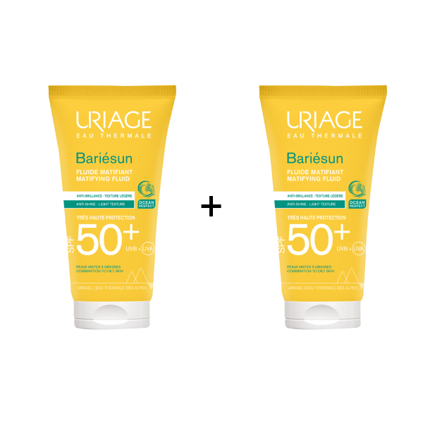 Uriage Bariésun Mat Fluid Spf50+ 50ml (2 Packs)