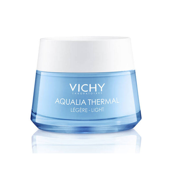 كريم مرطب Vichy Aqualia Thermal Light للبشرة العادية/المختلطة بحمض الهيالورونيك 50 مل + حشو حمض الهيالورونيك مجاني 10 مل + واقي من الأشعة فوق البنفسجية 3 مل مجانًا